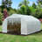 11.5' x 10' x 6.5' Outdoor Walk-in Greenhouse, Tunnel Green House with Roll-up Windows, White
