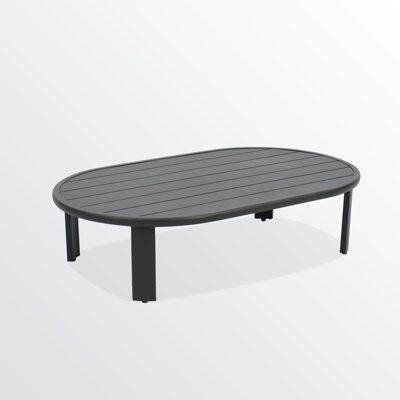 Lisa 4 Piece Rounded Aluminum Patio Lounge Set