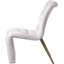 Chaise d'appoint rembourrée en velours capitonné Desroches-561642381