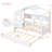 Wooden Twin Size House Bed With Trundle-1210314421