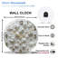 Horloge murale moderne avec design artistique - Horloge murale moderne en verre 12 po