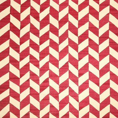 Tapis contemporain rouge
