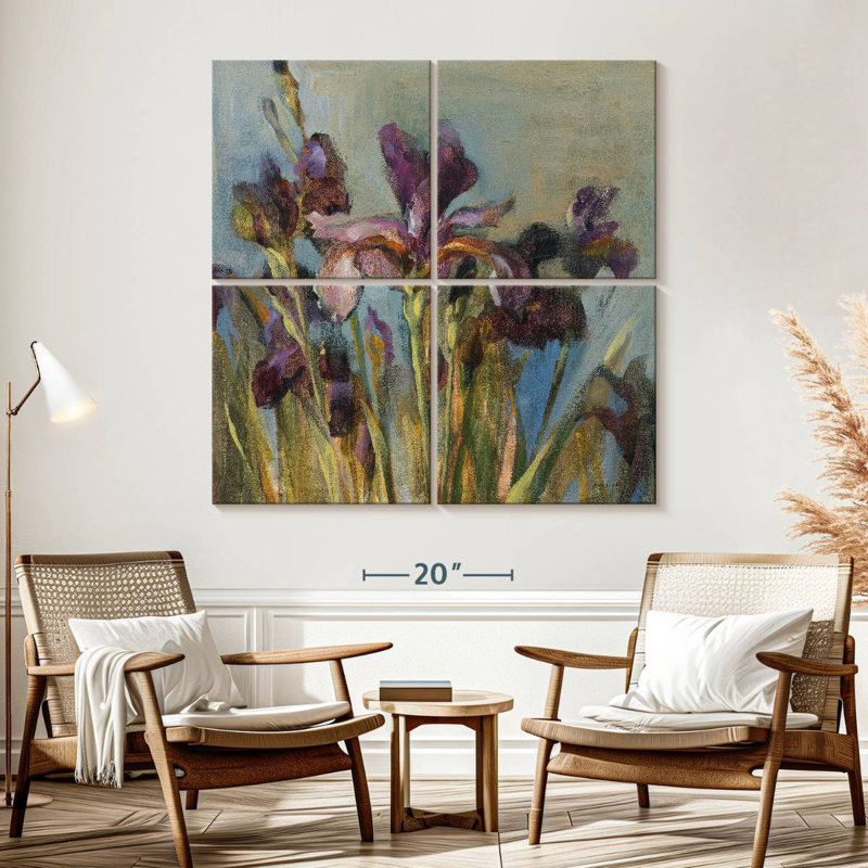Harnek Spring Iris I, 57" H x 57" W