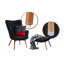 Nekoma Upholstered Accent Chair with Footstool-833743611