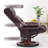 Swivel Recliners with Ottoman, Reclining TV Chairs with Vibration, Faux Leather Lounge Chair-2115537198
