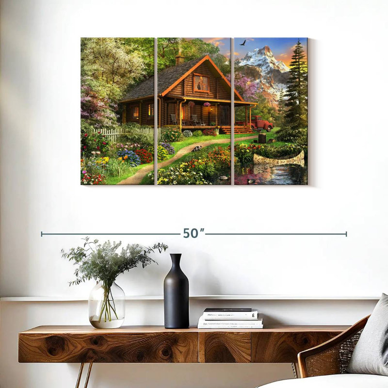 Lilie Log Cabin Home, H 24 po x l 38 po