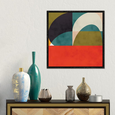 Geometric Shapes II by Ana Rut Bré - Floater Frame Gallery-Wrapped Canvas Giclée on Canvas
