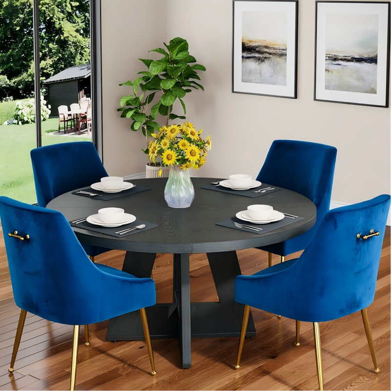 Chaise d'appoint Fiodor, Bleu