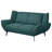 Teal Blue Flared Arm Loveseat