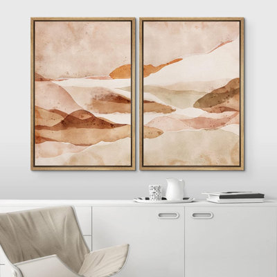 Illustration de formes abstraites et vives, aquarelle
