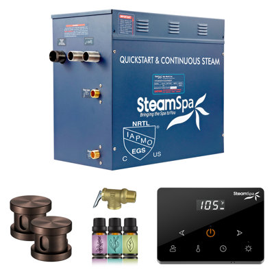 Oasis Series 10.5KW Steam Bath Generator With Continuous Steam Plus Fully Wireless Handheld Control