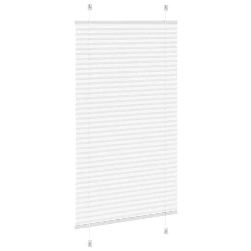 Room Darkening Pleated Shade, 70cmW x 150cmL, White