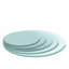 Plateau de table rond en verre trempé