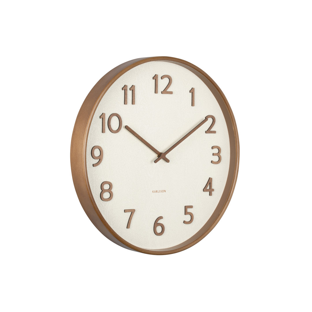 Pure Wood Grain 40cm Silent Wall Clock