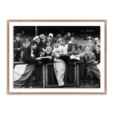 Alphon "Joe DiMaggio Signing Autographs" Print