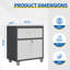 29.5” W Removable Garage Storage Cabinet - Adjustable Shelf Tool Cabinet.-276856880