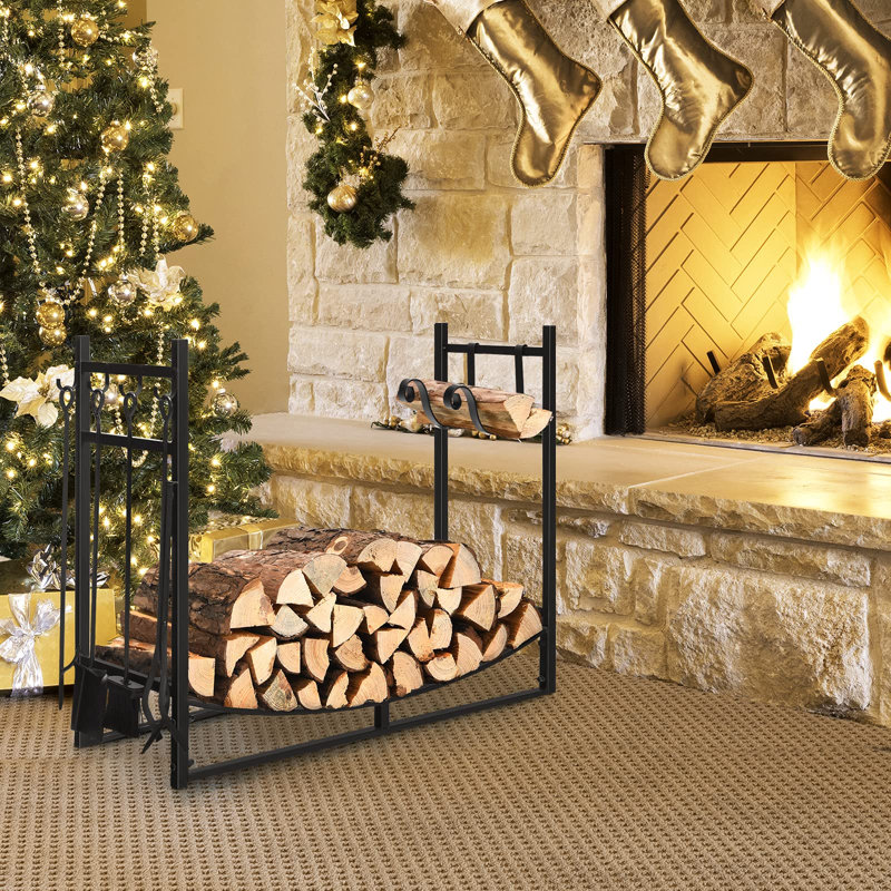 Tosca 91.4cm W x 33cm D Metal Log Store