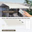 Electric Awning, Retractable Awning with Remote Controller and Manual Crank Handle-112964591-112964589