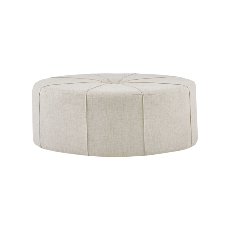 Salon 48 po - Tissu crème, bouton, épais, peu encombrant, sans siège d'assemblage pour 48 po, requis, Crème