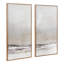 Ensemble de deux toiles encadrées à l'aquarelle