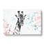 Giraffe with Paint Splashes in Abstract - Wrapped Canvas-55317407