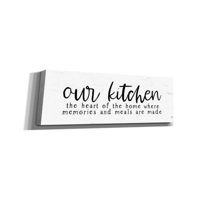 «Our Kitchen» par Lux + Me Designs, toile, art mural