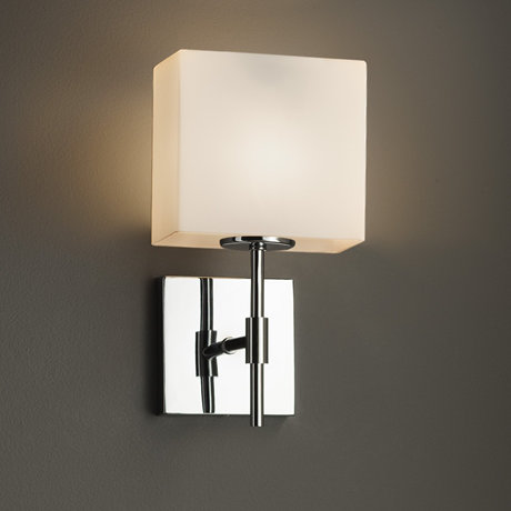 Applique murale à bras 1 lumière Casson, Nickel brossé, Tissage, 100 W