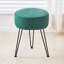 Vanity Accent Stool with Metal legs-1903850506