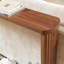 Table de bout à console étroite avec texture ondulée - noyer, 70,1 po-1703391154