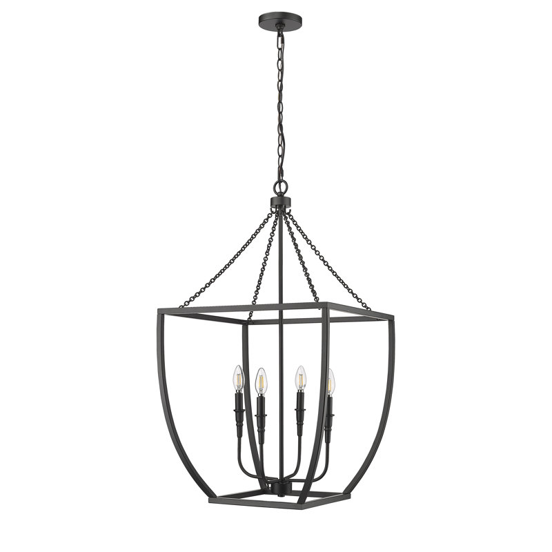 Luminaire suspendu géométrique 4 lumières Yehiel