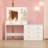 61" Make Up Vanity Desk with Mirror and Lights, Vanity with 8 Wide Storage Drawers & 2 Tier Shelves, 3 Lighting Modes with Adjustable Brightness, Vanity Desk for Bedroom-466806971
