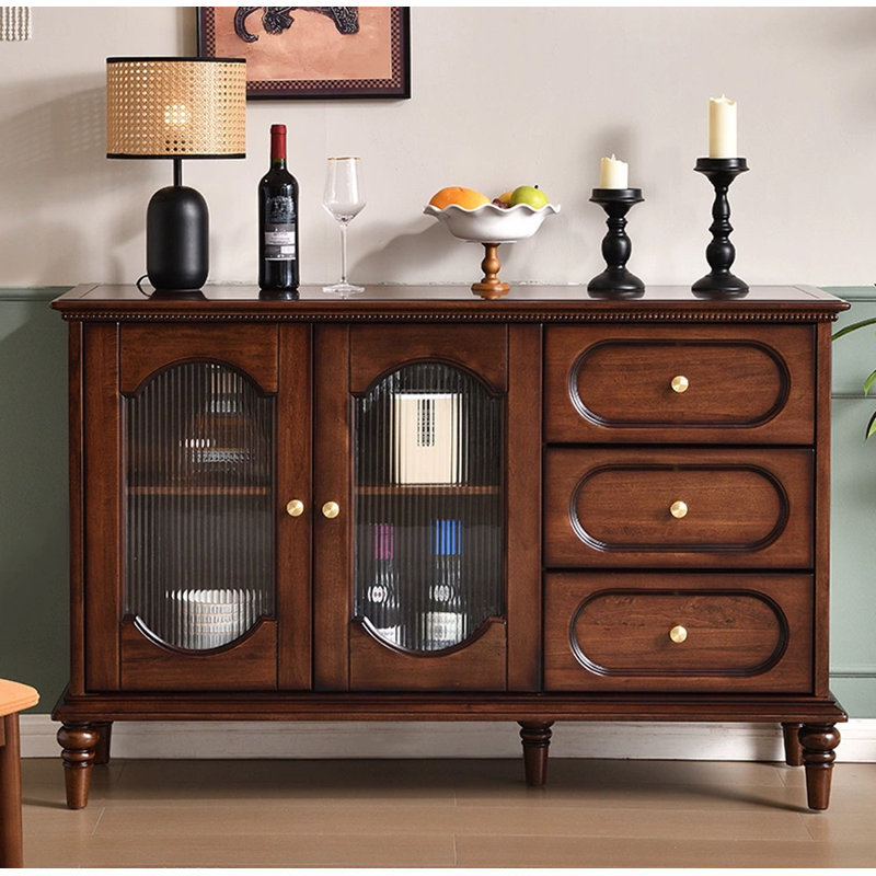 Mid-Century Style Rubberwood Sideboard