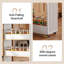 Chariot de rangement roulant 63 po à 5 niveaux avec poignée en métal, chariot utilitaire étroit blanc pour salle de bain, cuisine, salon