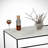 Modern Coffee Table with Black & White Design, 37.4 x 16.9 x 21.3 inches | 100% Melamine Coated Particle Board, 0.71 inch Thickness | Sturdy Metal Legs (0.6 x 0.6 inches), Electrostatic Powder Coated | Stylish Industrial Marble Concept-67878124