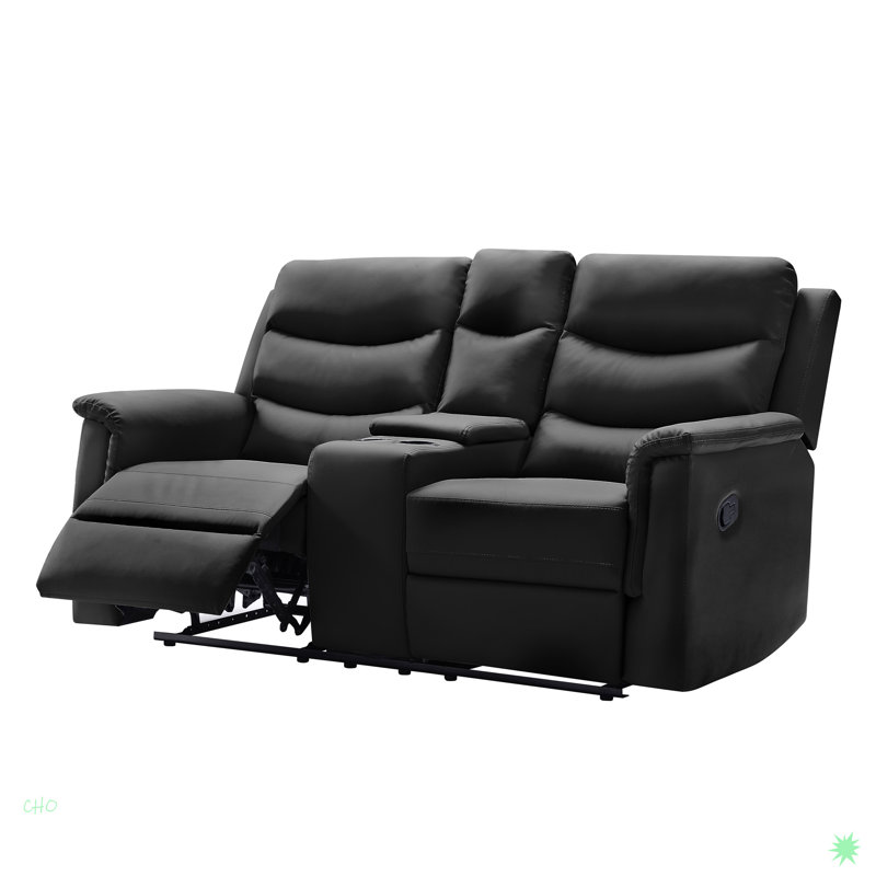 Multi-Function Tufted Pull-Out Sofa Bed Adjustable, Convertible Loveseat Sofa Couch, Black