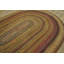 1940s Multicolor Modernist Antique American Braided Rug 7'6"x10'8" Wool Carpet