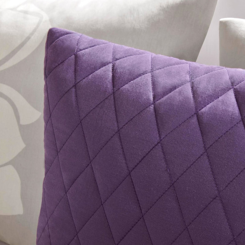 Housse de couette 6 pièces pour lit double / grand lit, coton floral, 2 taies décoratives, 3 coussins décoratifs, fermeture à boutons, attaches de coin intérieures, broderie exquise, lavable à la machine, disponible en gris / pêche, taupe