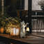 Figorona Solar-Powered Cat Resin Figurine - Garden Decor-2011130397