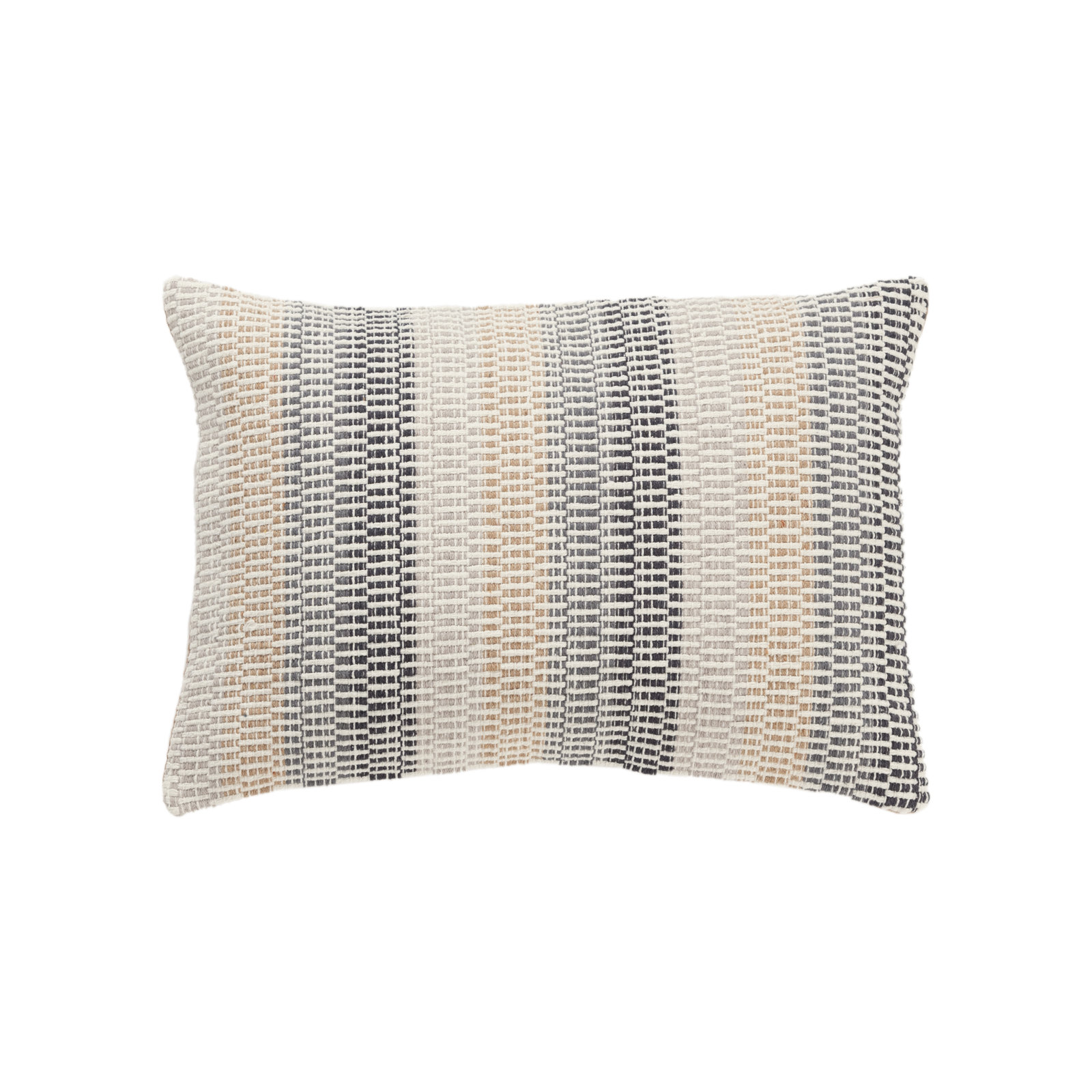 Bruce Embroidered Cotton Lumbar Throw Pillow