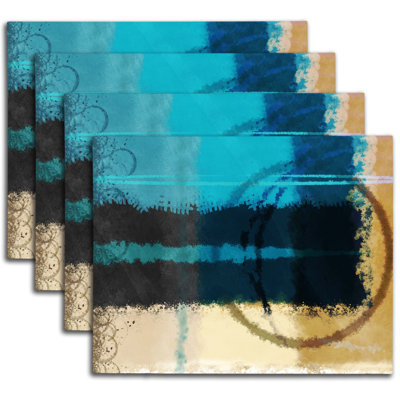 Napperon abstrait en polyester