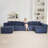 Boneless Dynamic Modular Sofa Corduroy Modern Spacious Living