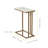 Carbone Modern C-Shape Side Accent Side Table for  with Marble Efect Top - Sofa or Bedside