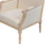 Chaise d'appoint Amando French Country, revêtement beige