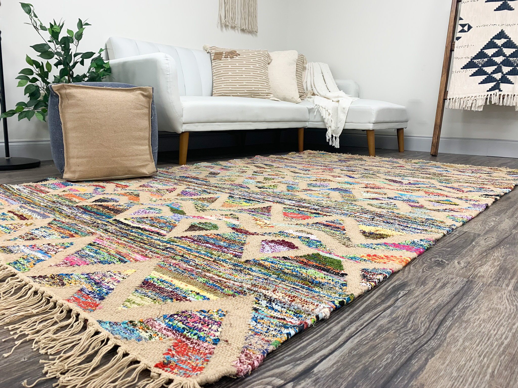 Urban 86 Fall Rug URBAN86 Strawser Flatweave Brown/Beige/Red Indoor Area Rug - Wayfair Canada