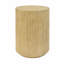 Table d'appoint cylindrique Mgo, texture bois