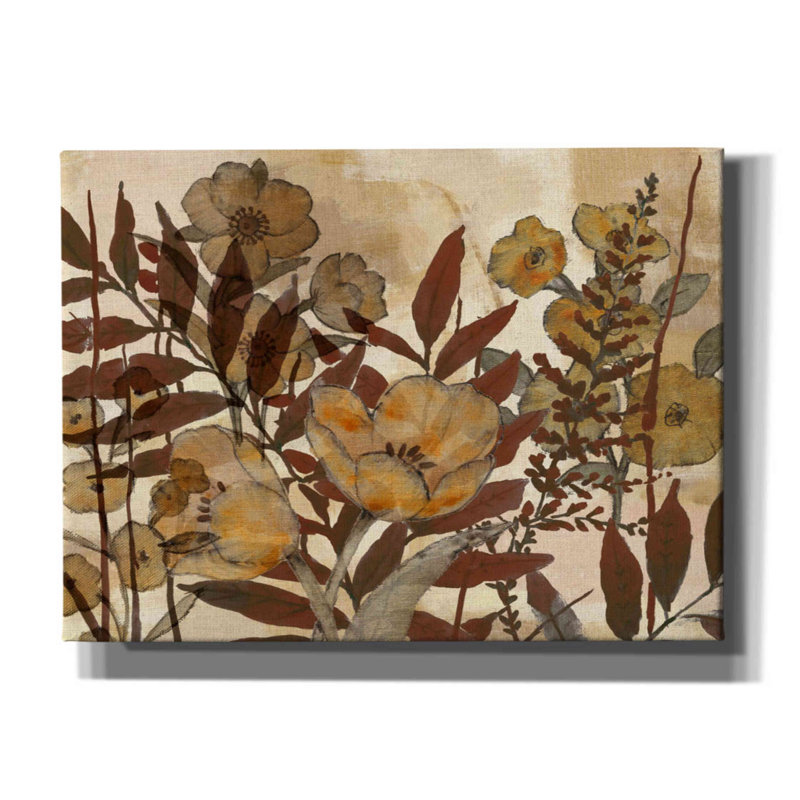 «Sienna Arrangement III» par Studio W - peinture sur toile tendue, H 40 po x l 54 po x P 1,5 po