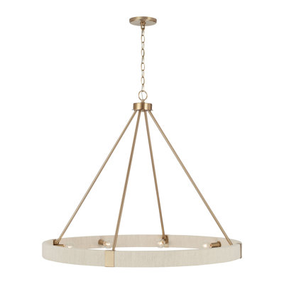 Lustre en roue de chariot Dorrin