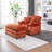 56.3" Single Sofa With 2 Toss Pillows And A Ottoman, Comfy Sofa- Deep Seat Couch-1686092562