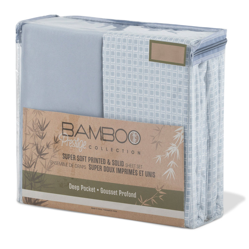 Microfiber Geometric Sheet Set, King