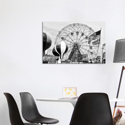 Wonder Wheel Coney Island by Philippe Hugonnard - Wrapped Canvas Gallery-Wrapped Canvas Giclée